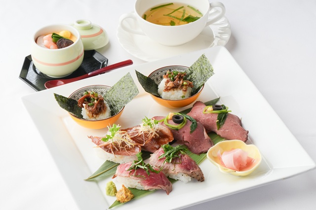 4種の肉寿司ランチ
